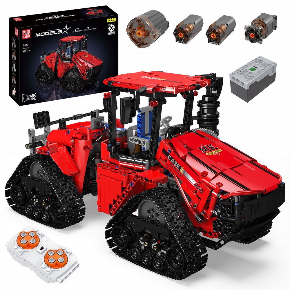 Mold King Technic RC pásový traktor Stavebné bloky Zestawy zabawek
